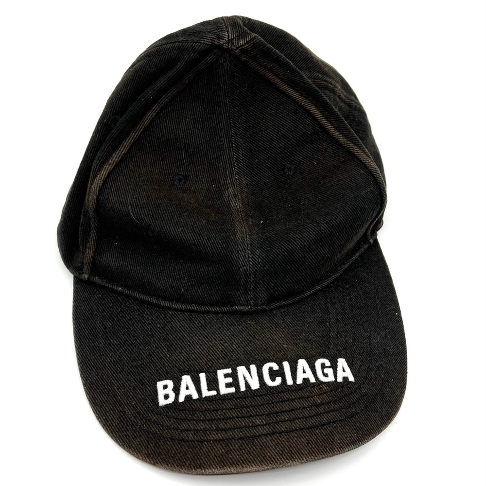 Balenciaga Black Logo Hat, Adjustable Size